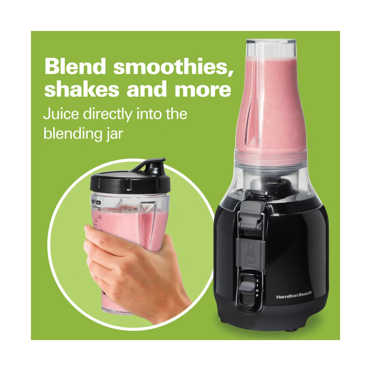 Personal Blender – Big Mouth Juice & Blend 2-In-1 Juicer and Blender 67970: 800W – Orange