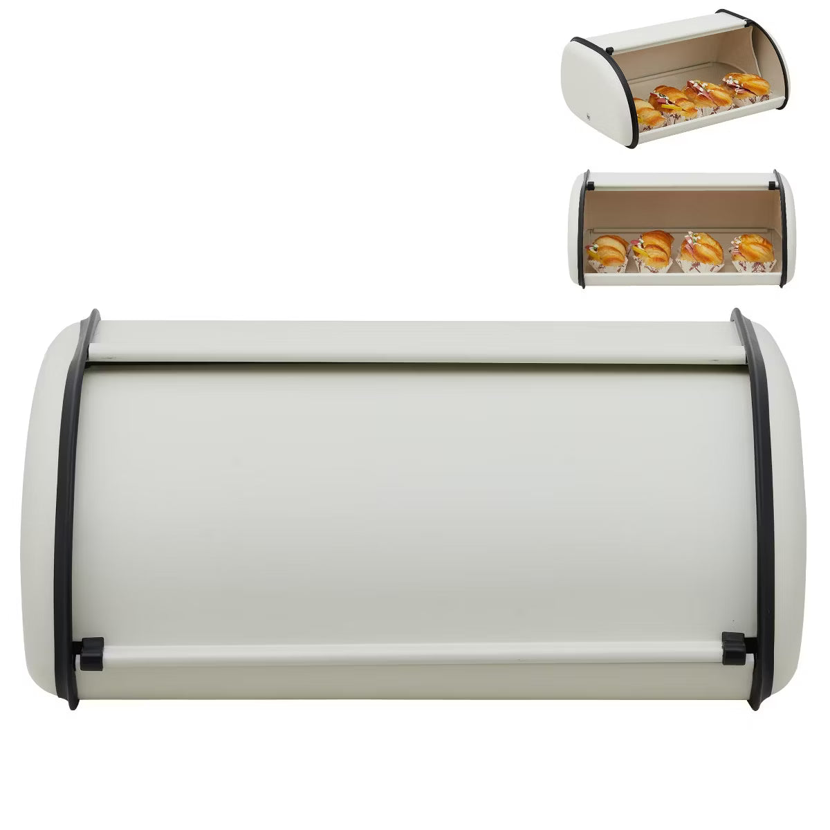 Bread Box – Culinvaro Stainless Steel Bread Box for Kitchen Countertop