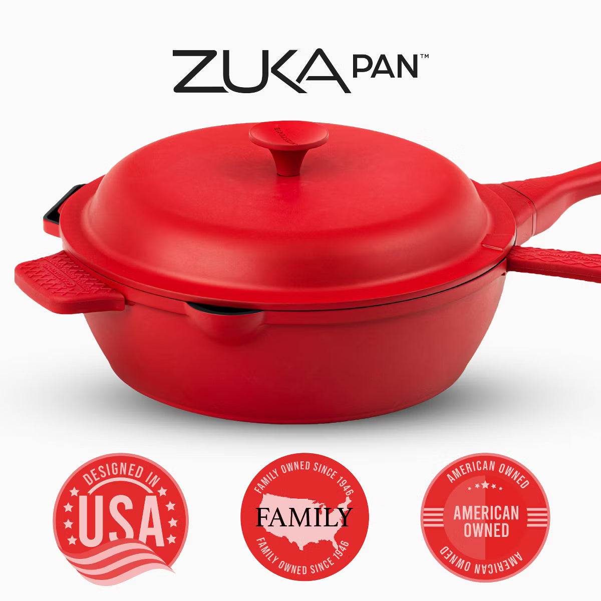 Frying Pan – Zuka Everyday Pan 8" Nonstick Multi – Red