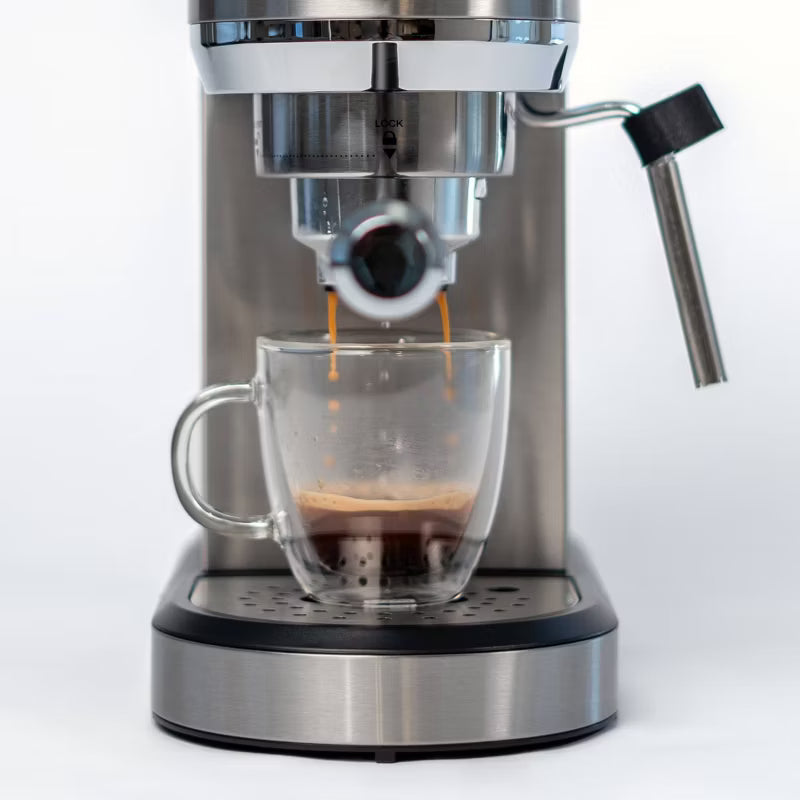 Espresso Machine – 3-in-1 Plastic/Metal Espresso Maker Finish – Stainless Steel