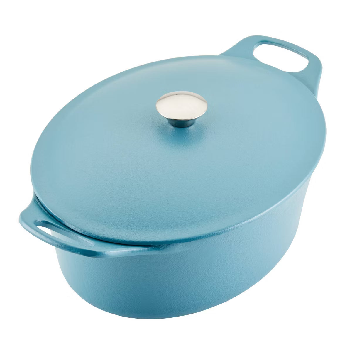 Dutch Oven – remium Nitro Cast Iron Dutch Oven 6.5qt Agave – Blue