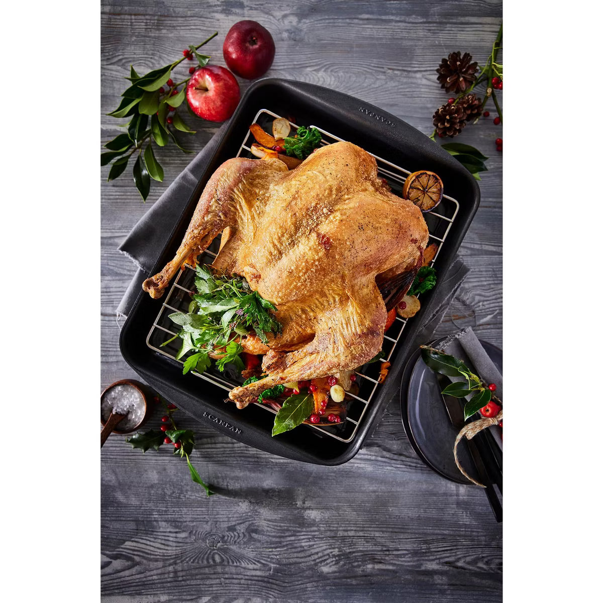 Roasting Pan – Classic 17.5" x 12.5" Roasting Pan, 8.25 Qt. – Black