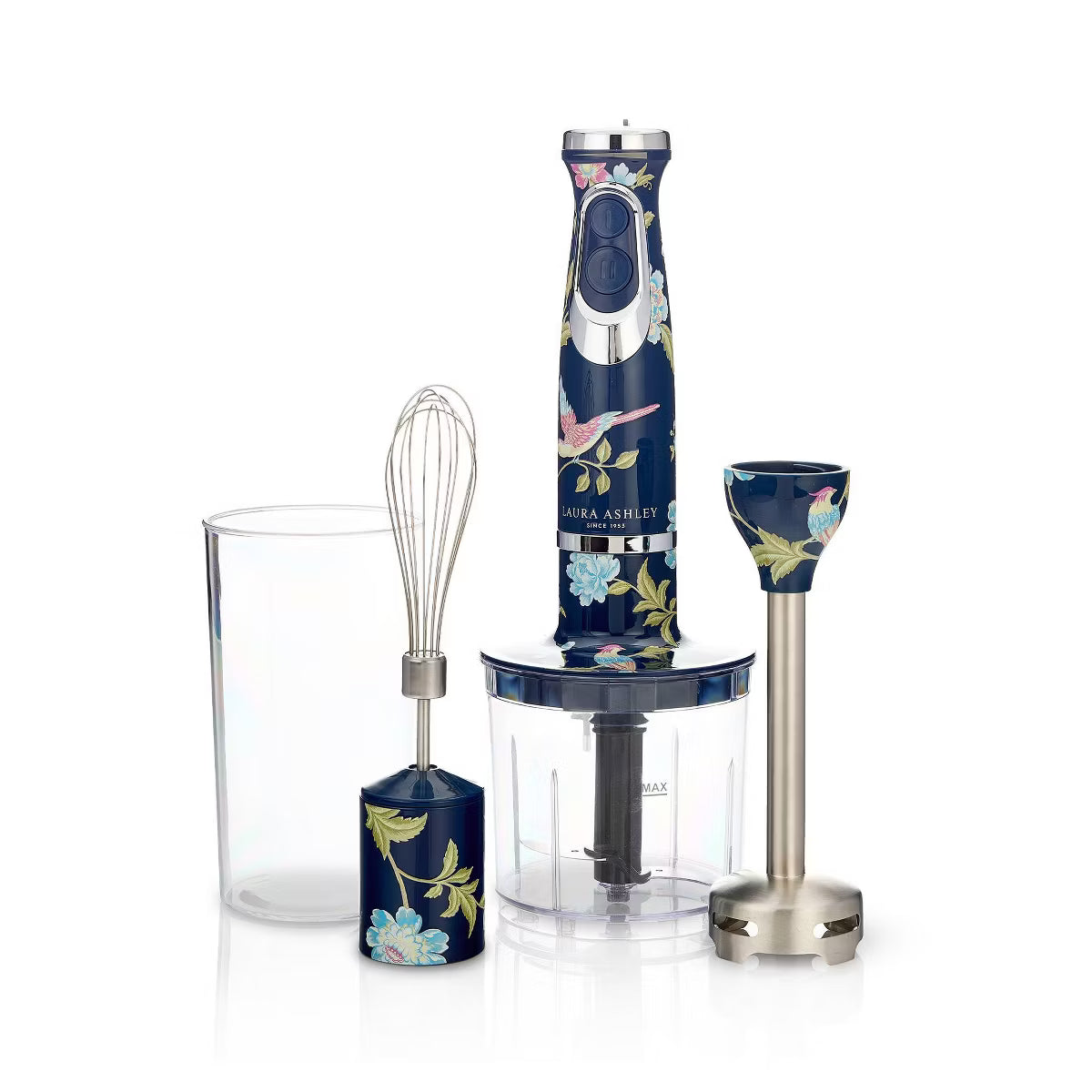 Immersion Blender – Hand Blender Rose: 500W, 2 Speeds, Plastic, 23.6 Volume – Navy