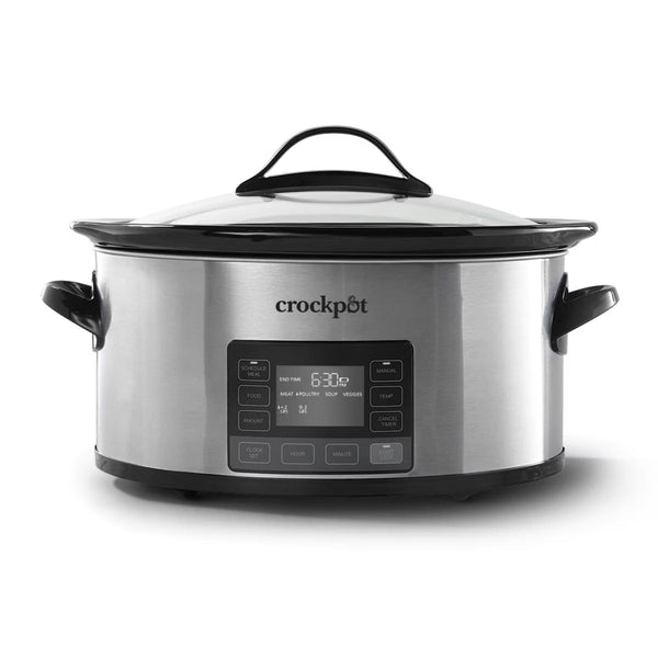 Slow Cooker – 6qt MyTime Technology Programmable Slow Cooker – Stainless Steel