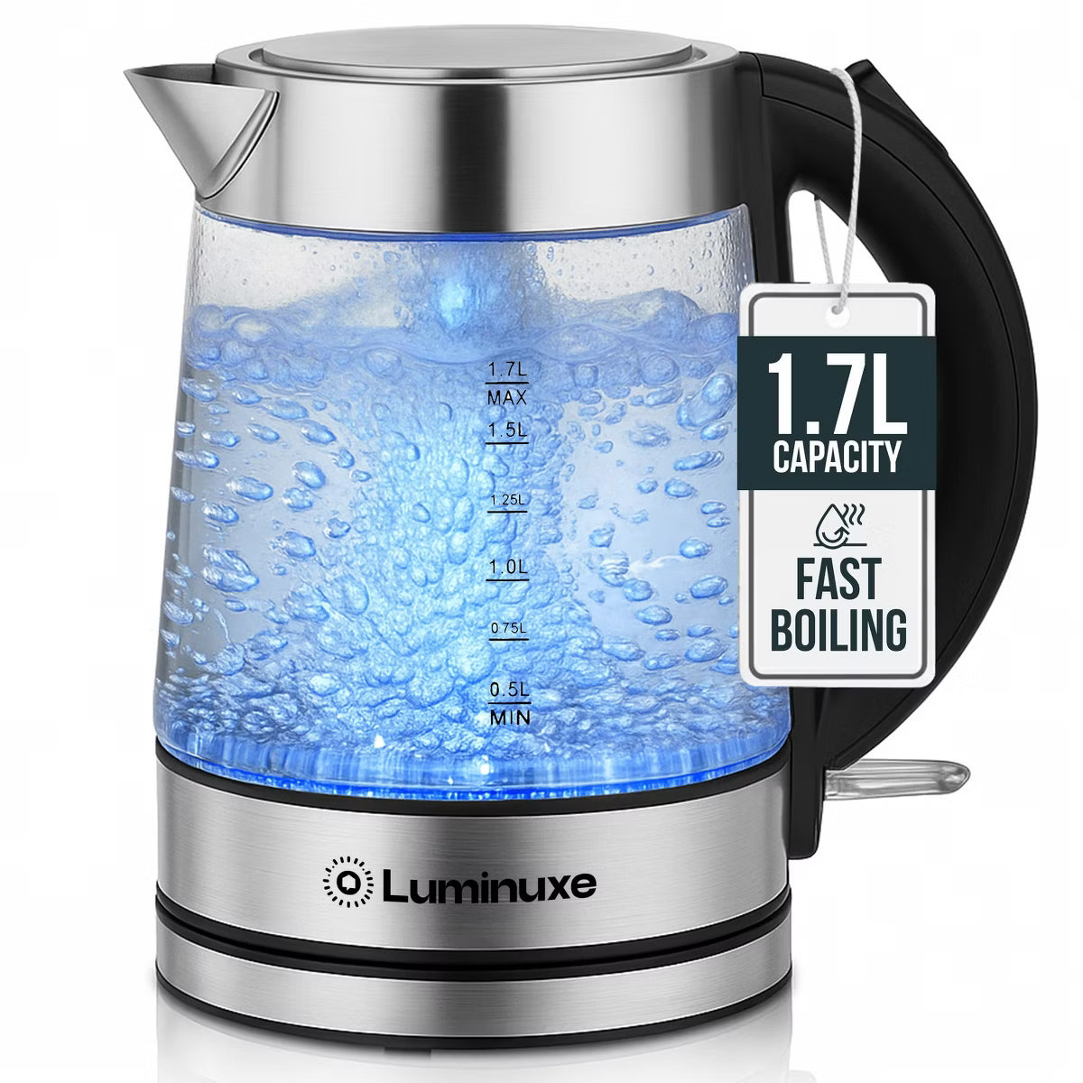 Speed-Boil Glass Electric Water Boiler & Warmer Tea Heater