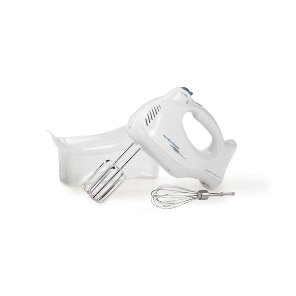 Hand Mixer – 6 Speed Hand Mixer with Snap – White
