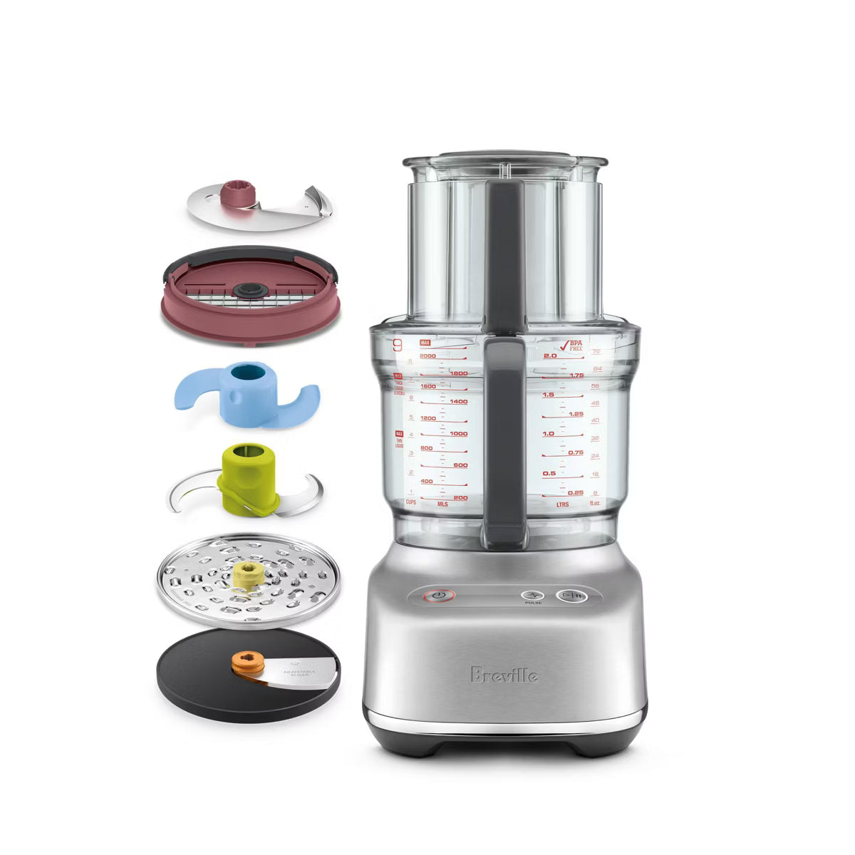 Food Processor – 9 Cup Food Processor Brushed – Silver