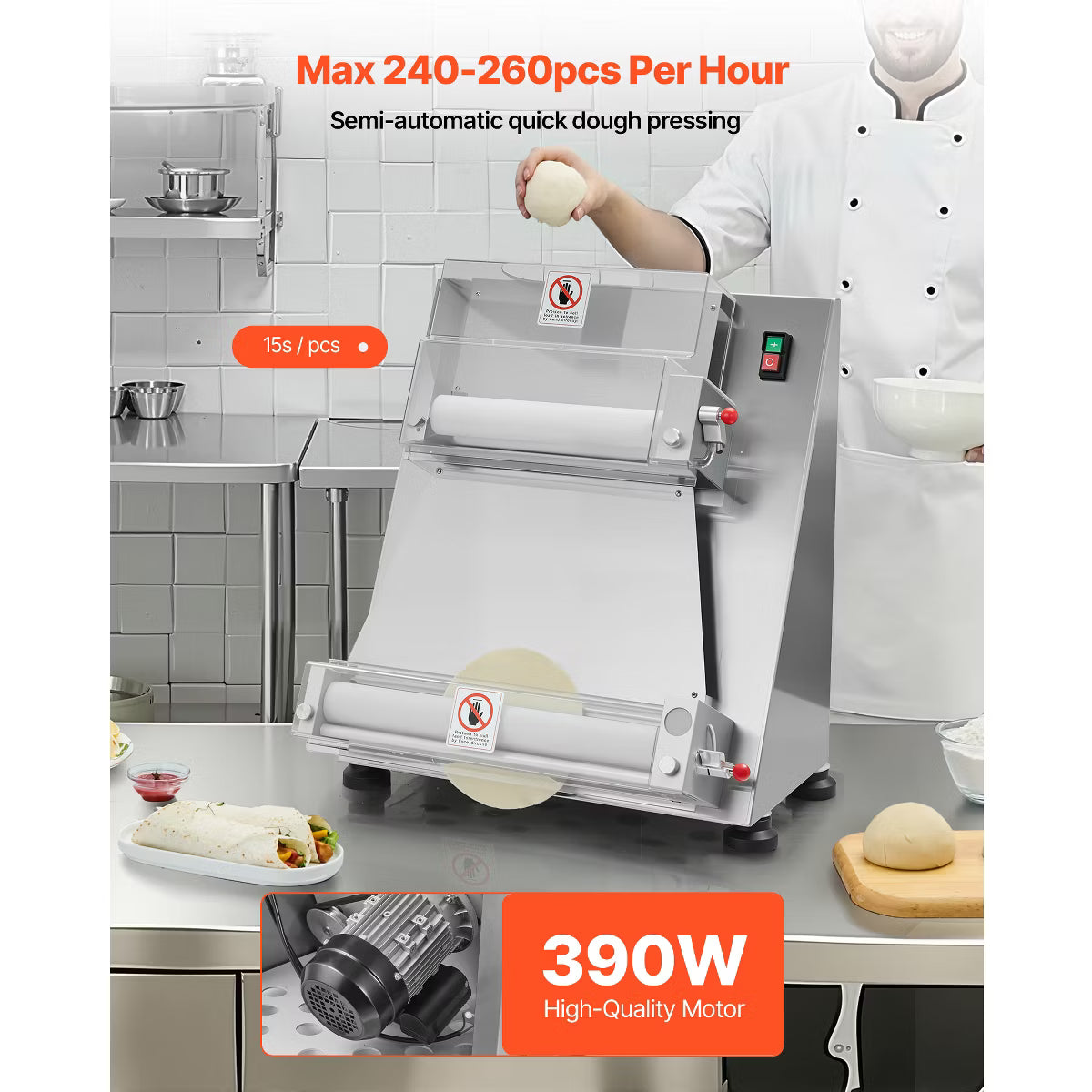Pizza Oven – automatic Pizza Press – Silver