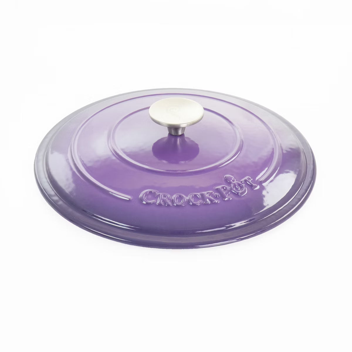 Dutch Oven – 2 Piece 5 Quart Enameled Cast Iron Dutch Oven – Purple