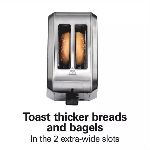 Toaster – 2 Slice Toaster - : Bagel & Bread Toaster, High – Silver