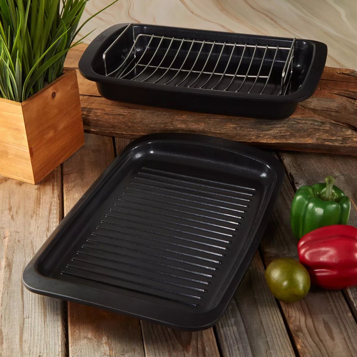 Cookware Set – 3Pc Non-stick Specialty Cookware Set – Black
