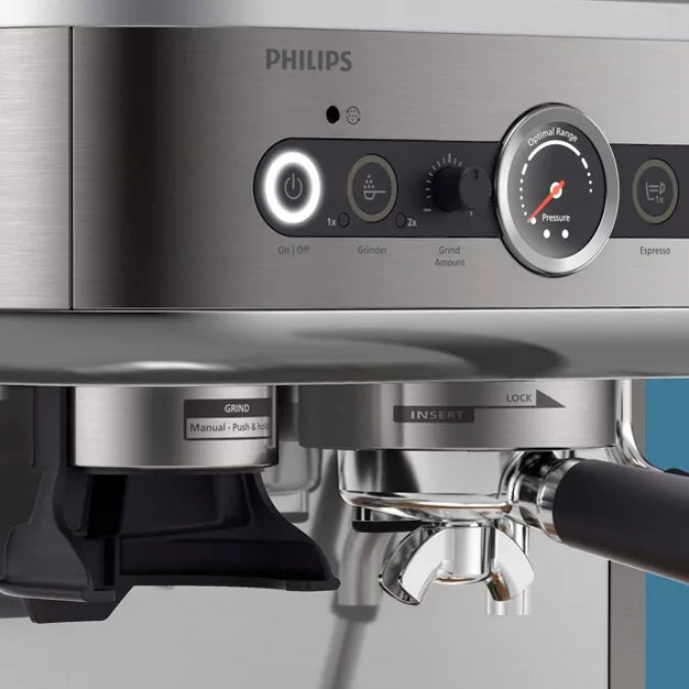 Espresso Machine – Barista Brew Semi-Automatic Espresso Machine with Milk Frother – Stainless Steel