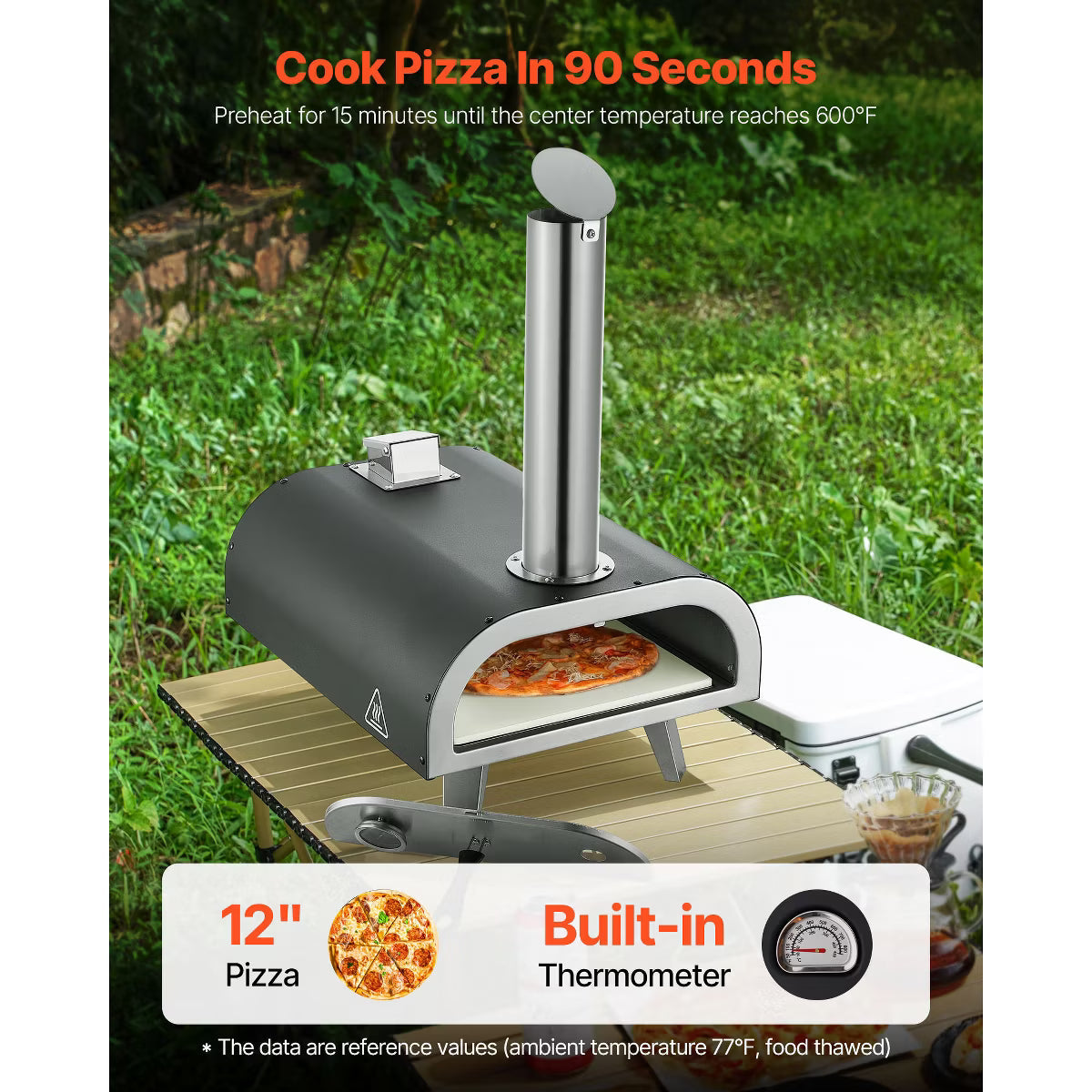 Pizza Oven – Outdoor Pizza Oven, 12 Inch Fired Pizza Ovens – Wood