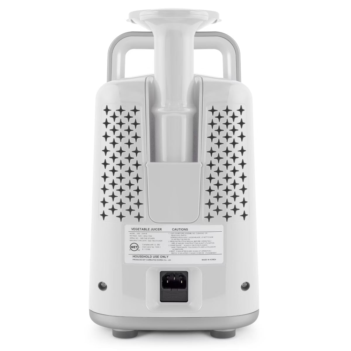 Juicer – Greenstar 5 Cold Press Masticating Juicer – White