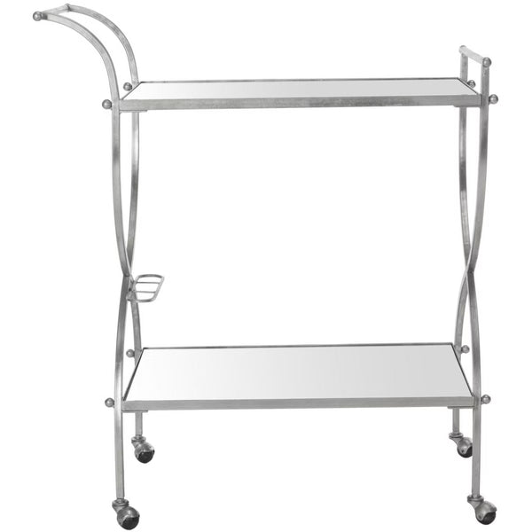 Bar Cart – Culinvaro Lucretius Bar Cart - FOX2556A - Silver/Mirror