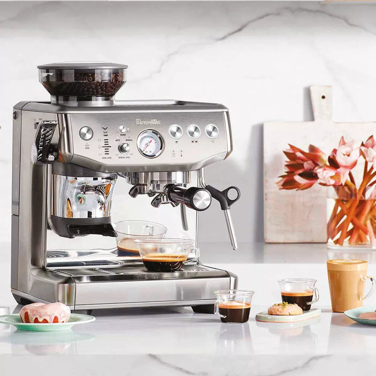 Espresso Machine – Express Impress Espresso Maker BES876BSS1BNA1 – Stainless Steel