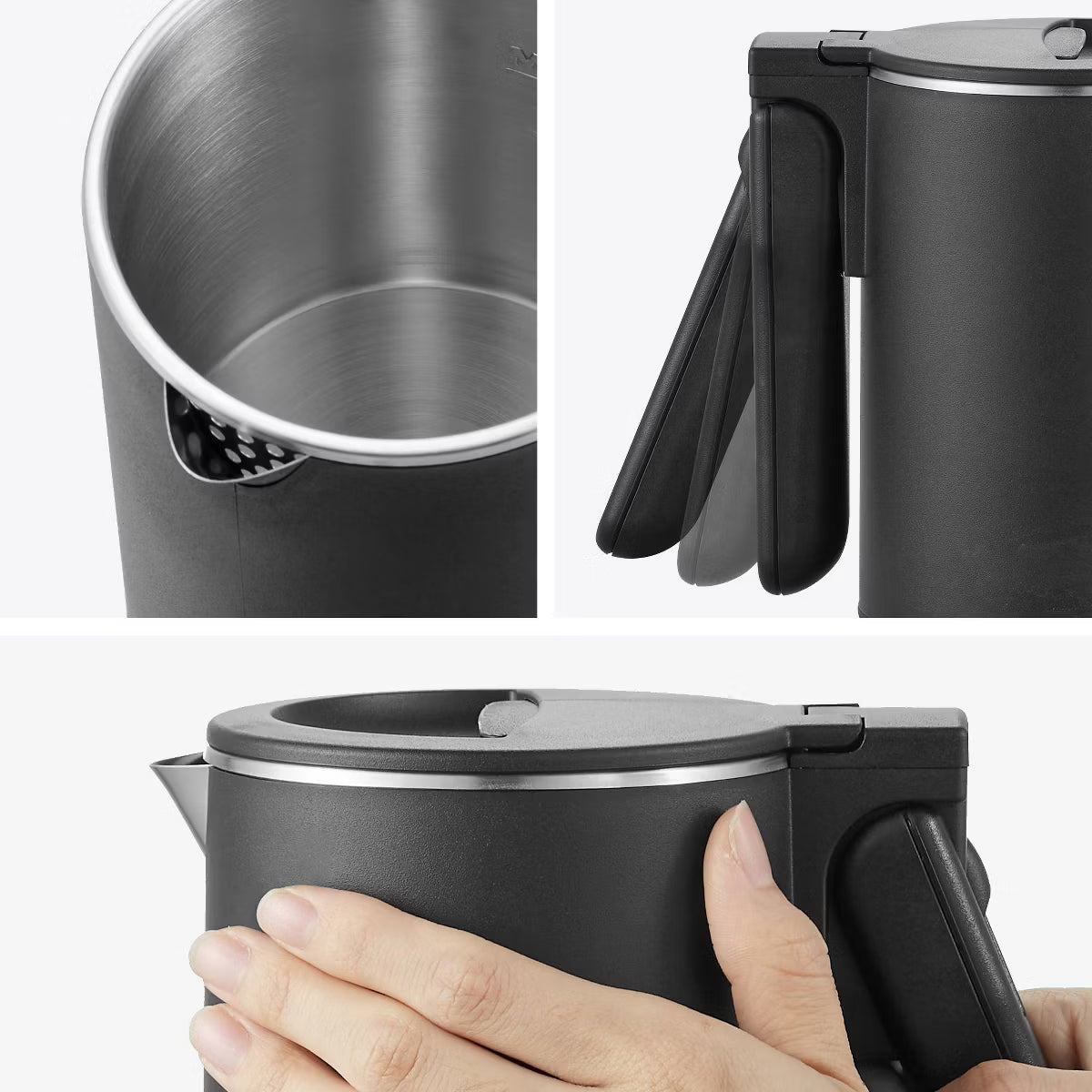 Travel Kettle – Culinvaro 20oz Dual Voltage Travel Kettle - Black