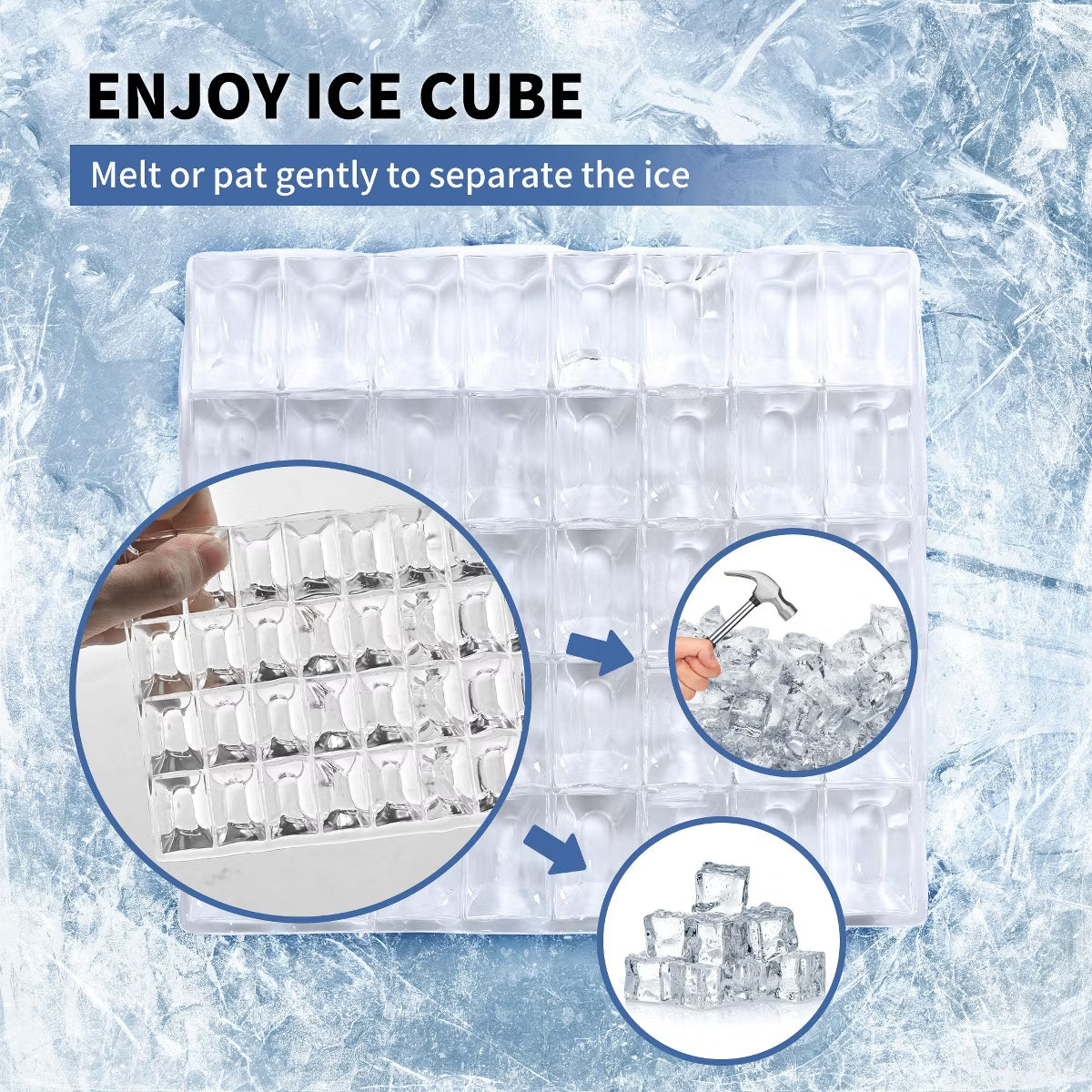 Ice Maker – Portable Ice Maker Countertop, 34Lbs/Day – Stainless Steel