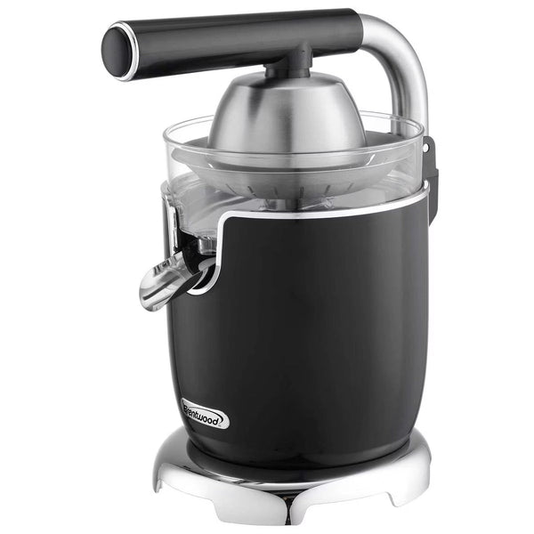 Juicer – 200-Watt 1-Speed Electric Citrus Juicer with 2 Cones and Lever – Black