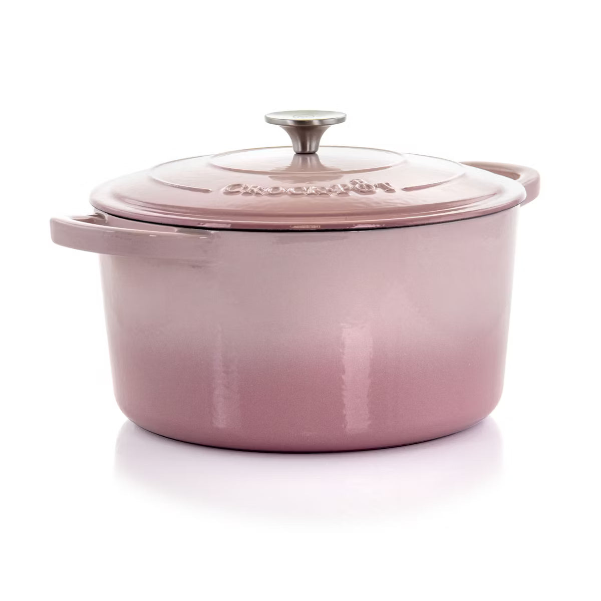 Dutch Oven – 7 Quart Enameled Cast Iron Oval Dutch Oven in Sunset – Orange
