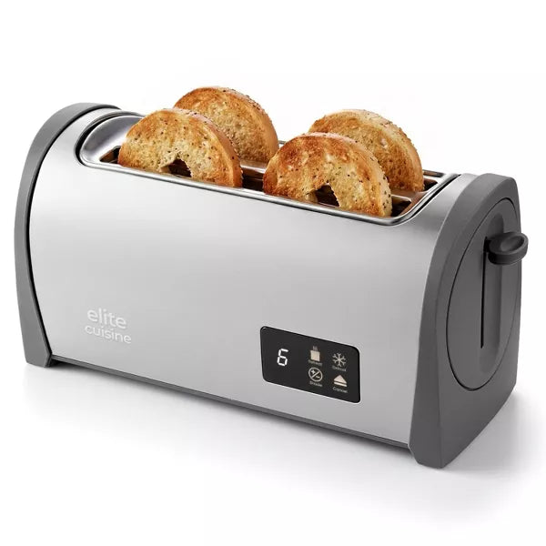 Toaster – 4 Slice Toaster Long Slot Stainless – Silver