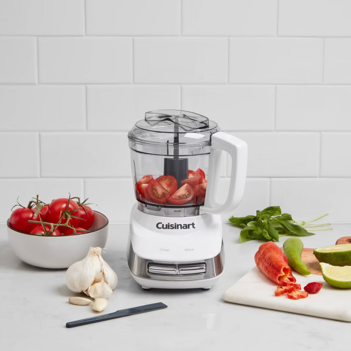 Food Processor – 4-Cup Mini Chopper - – White