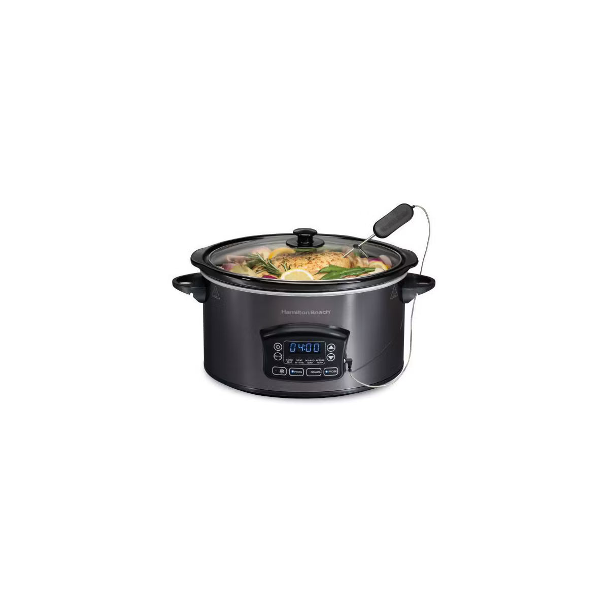 Slow Cooker – 6Qt Probe Slowcooker 33768 – Gray