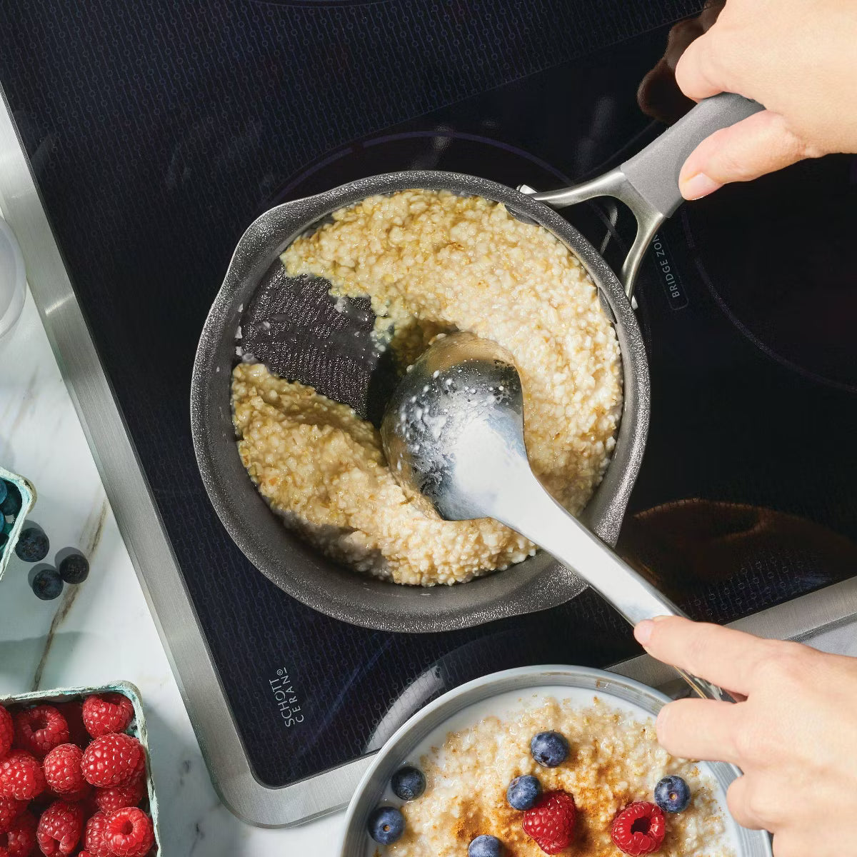Cookware Set – A1 Series with ScratchDefense Technology 2qt Nonstick – Gray