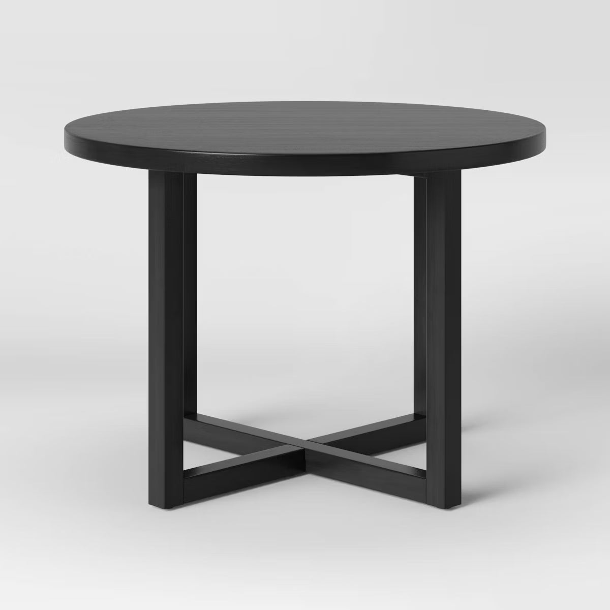 Dining Table – Culinvaro Keener All Wood Round Dining Table Black