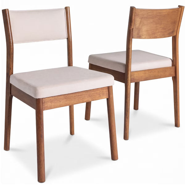 Dining Chair – Culinvaro Dining Chairs Set of 2, Modern Solid Wood & Upholstered Chairs