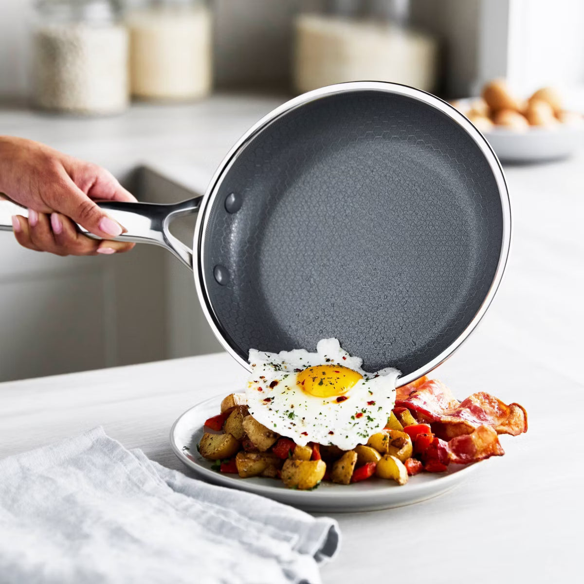 Cookware Set – 10pc Hybrid and Ceramic Nonstick Cookware Set – Geometric