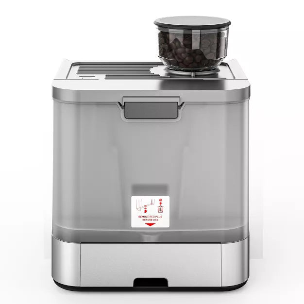 Espresso Machine – 15 Bar Coffee Maker with Milk Frother Steamer Wand – Silver