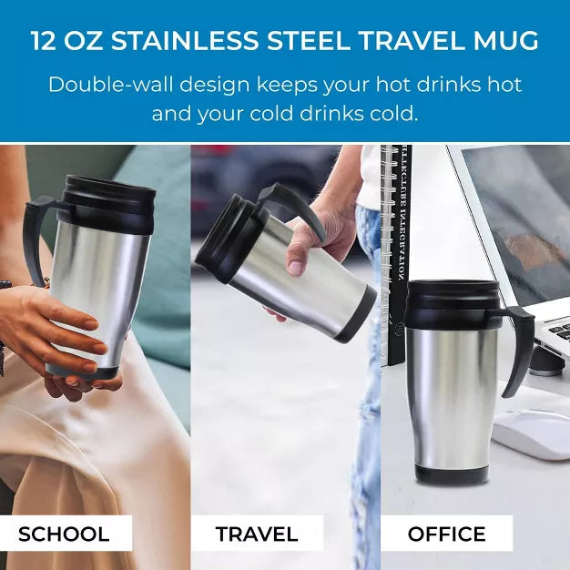Single-Serve Coffee Maker – Single Serve Coffee Maker with Travel Mug – White