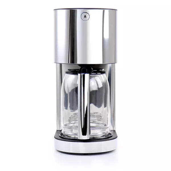 Drip Coffee Maker – Glass 8 Cup Coffeemaker – Silver And Black