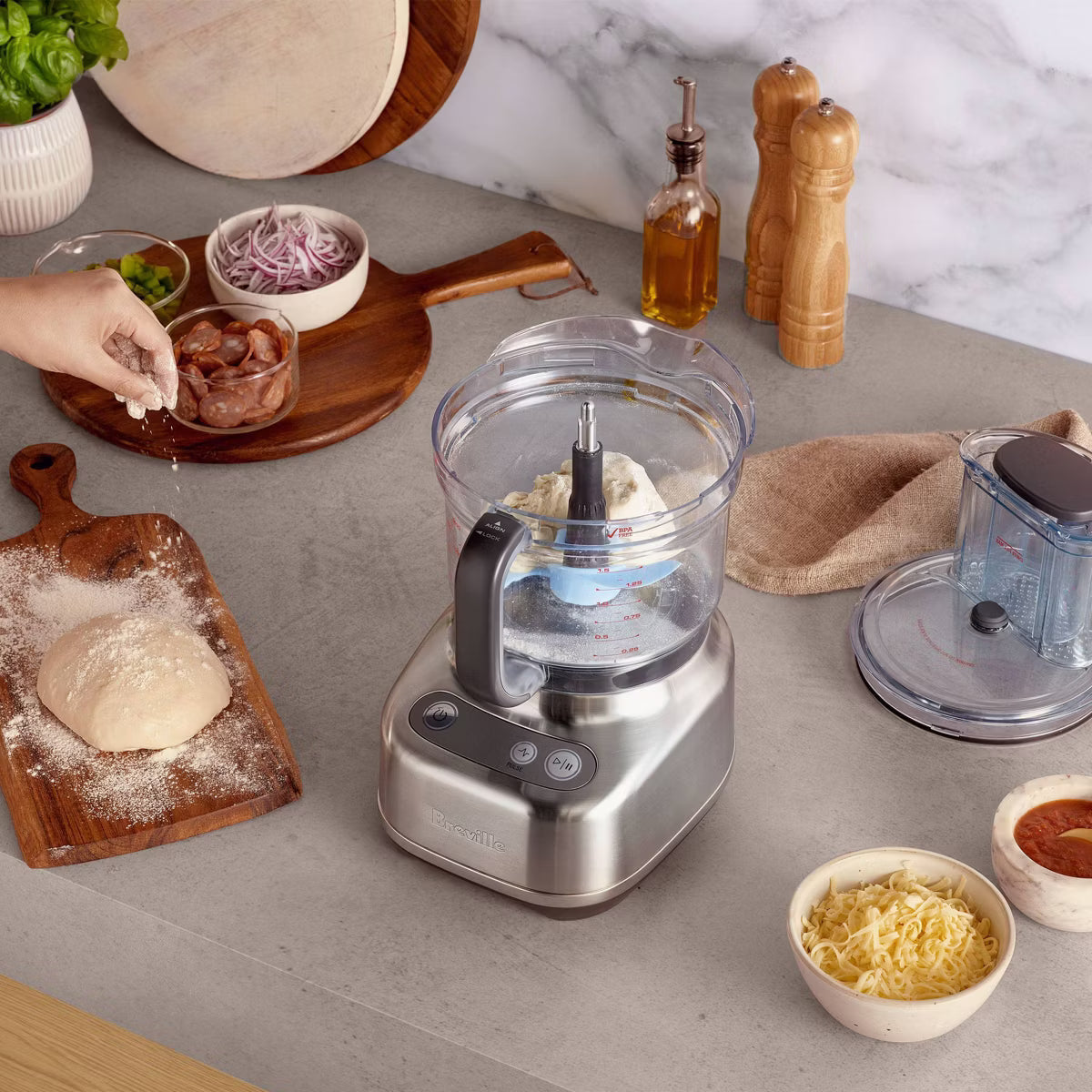 Food Processor – 9 Cup Food Processor Brushed – Silver
