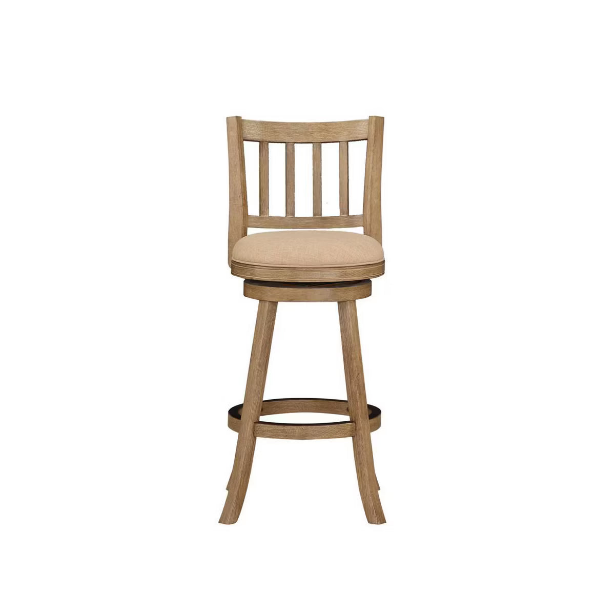 9" Sheldon Barstool Driftwood Oatmeal - Boraam: Swivel