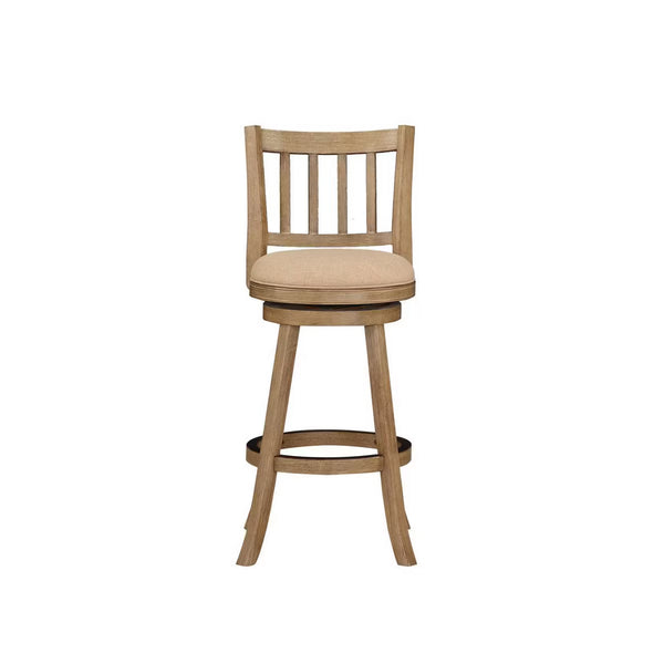 9" Sheldon Barstool Driftwood Oatmeal - Boraam: Swivel