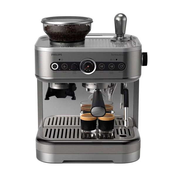 Espresso Machine – Barista Brew Semi-Automatic Espresso Machine with Milk Frother – Stainless Steel