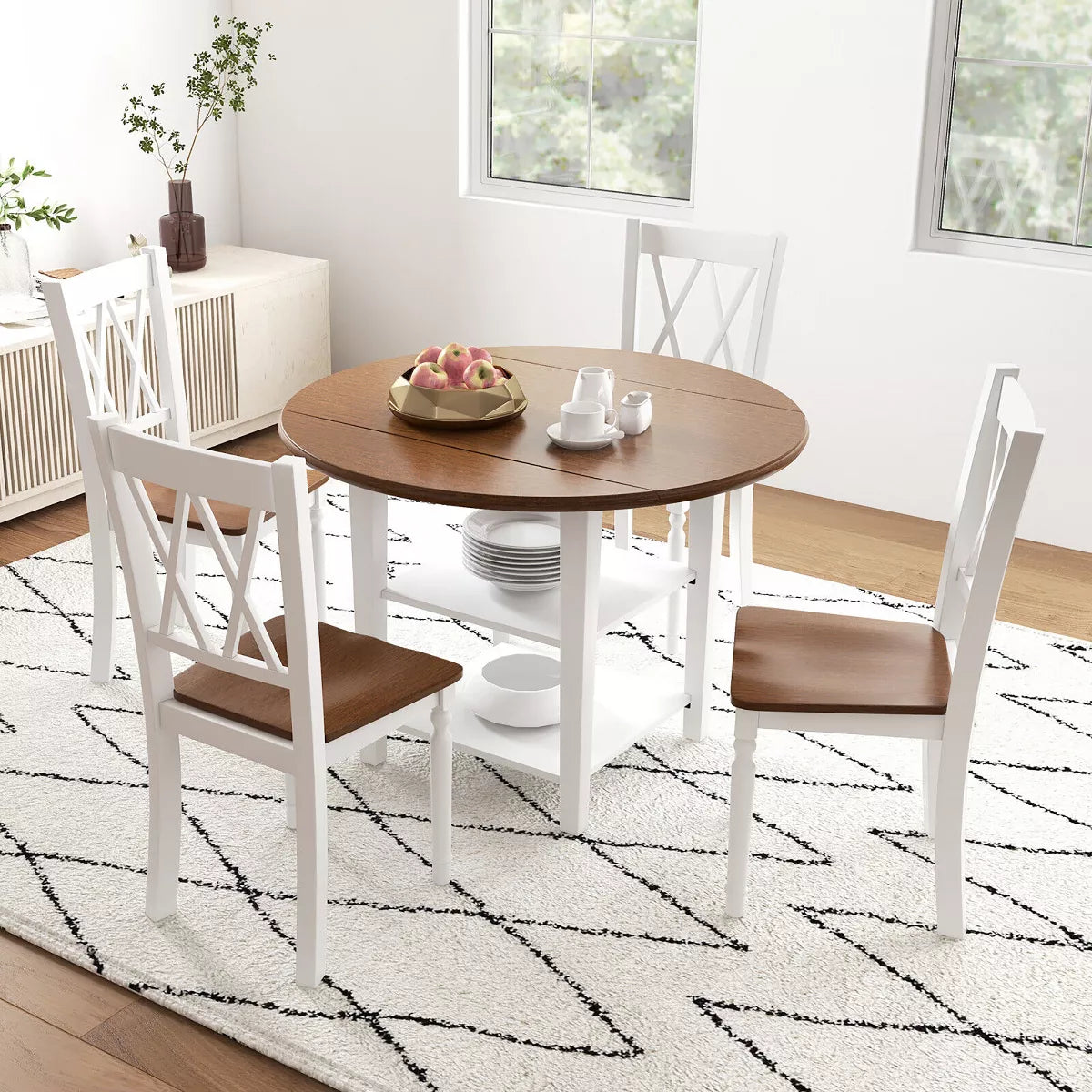 Dining Chair – Culinvaro Dining Chairs Set of 4 Wood Farmhouse Dining Room Side Chairs for Home Kitchen