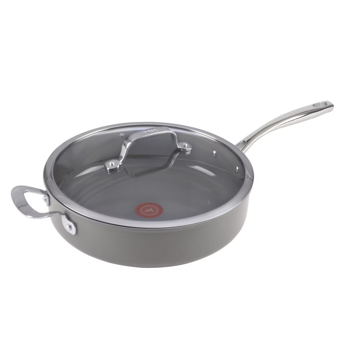 Saucepan – 5.5qt Jumbo Cooker, Ceramic Excellence Nonstick Cookware – Gray