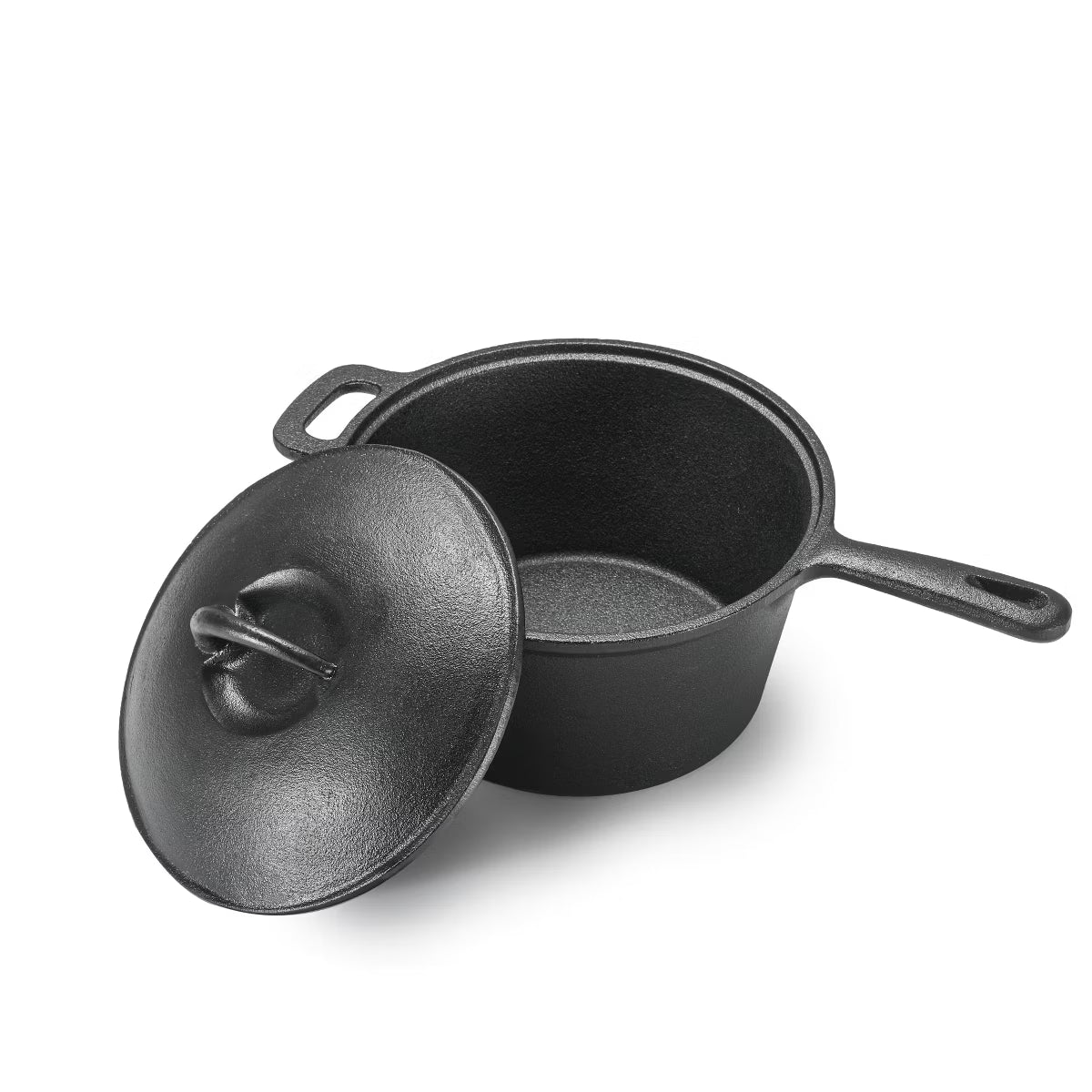 Saucepan – Pre-Seasoned Cast Iron 2.0 Qt – Black