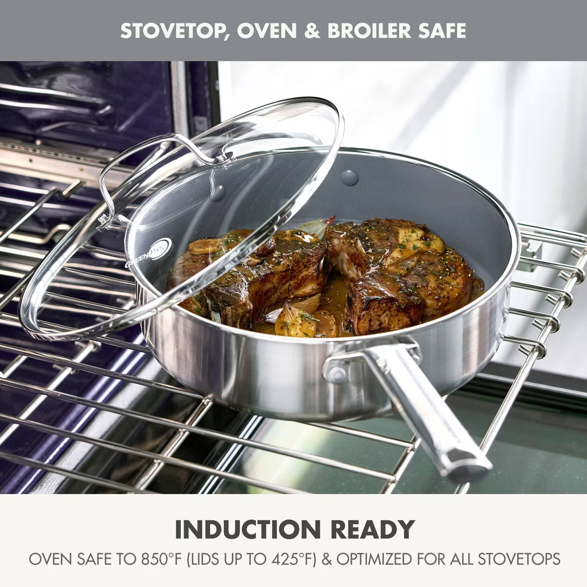 Cookware Set – 10pc Hybrid and Ceramic Nonstick Cookware Set – Geometric