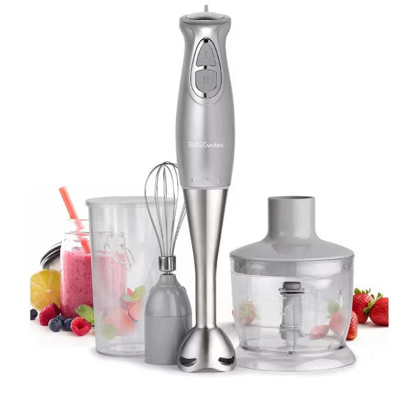 Immersion Blender – Blender, 2-Speed Hand Mixer with Blade – Stainless Steel