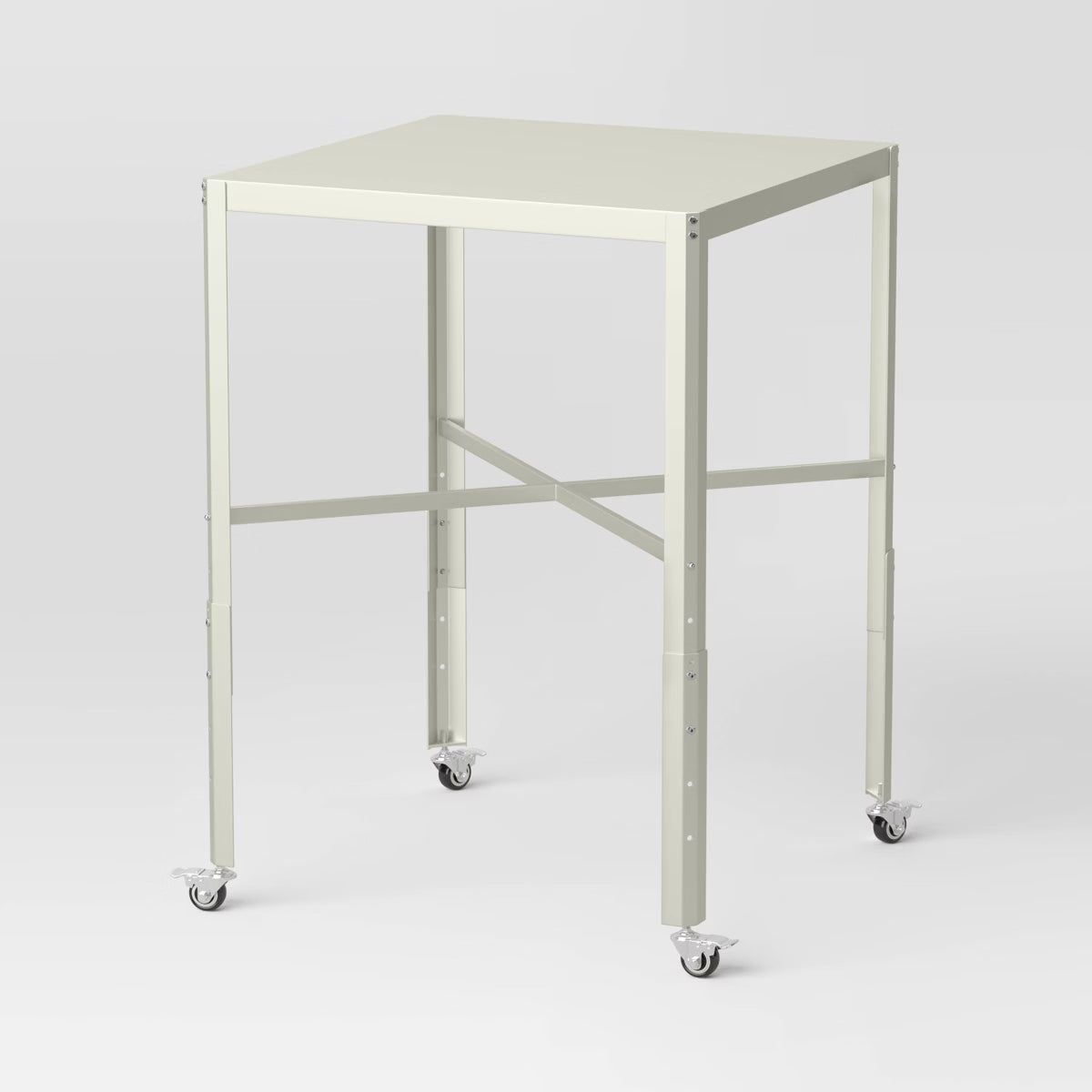 Bistro Table – Culinvaro Adjustable Bistro Dorm Table Off-White