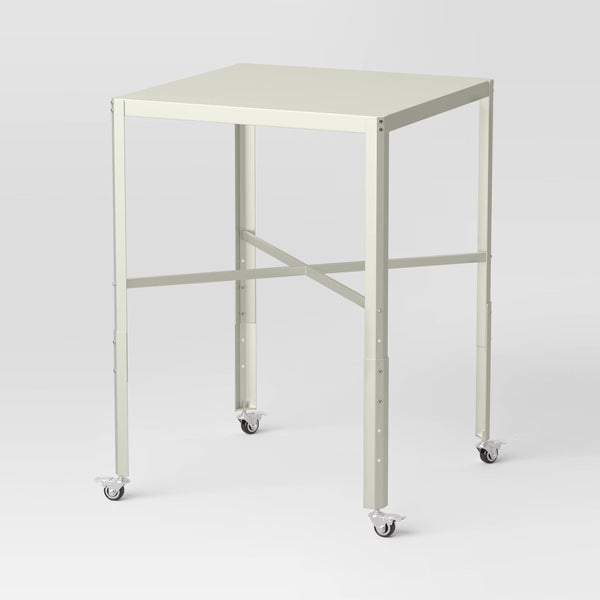 Bistro Table – Culinvaro Adjustable Bistro Dorm Table Off-White