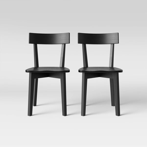 Dining Chair – Culinvaro Set of 2 Bombelli Modern Dining Chair Black