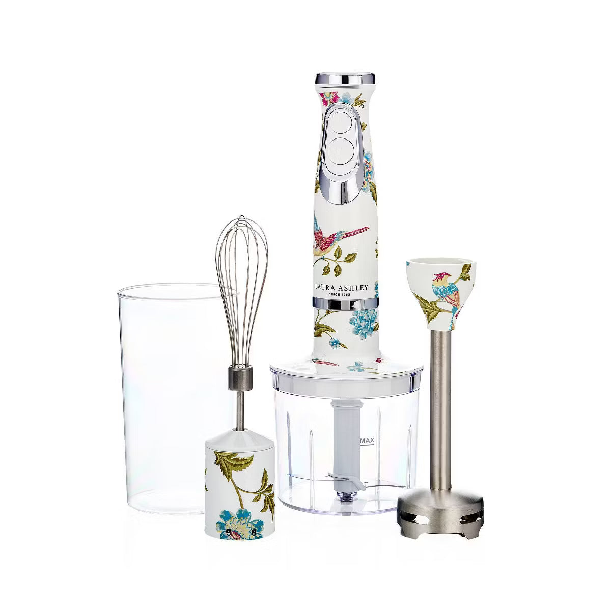 Immersion Blender – Hand Blender Rose: 500W, 2 Speeds, Plastic, 23.6 Volume – White