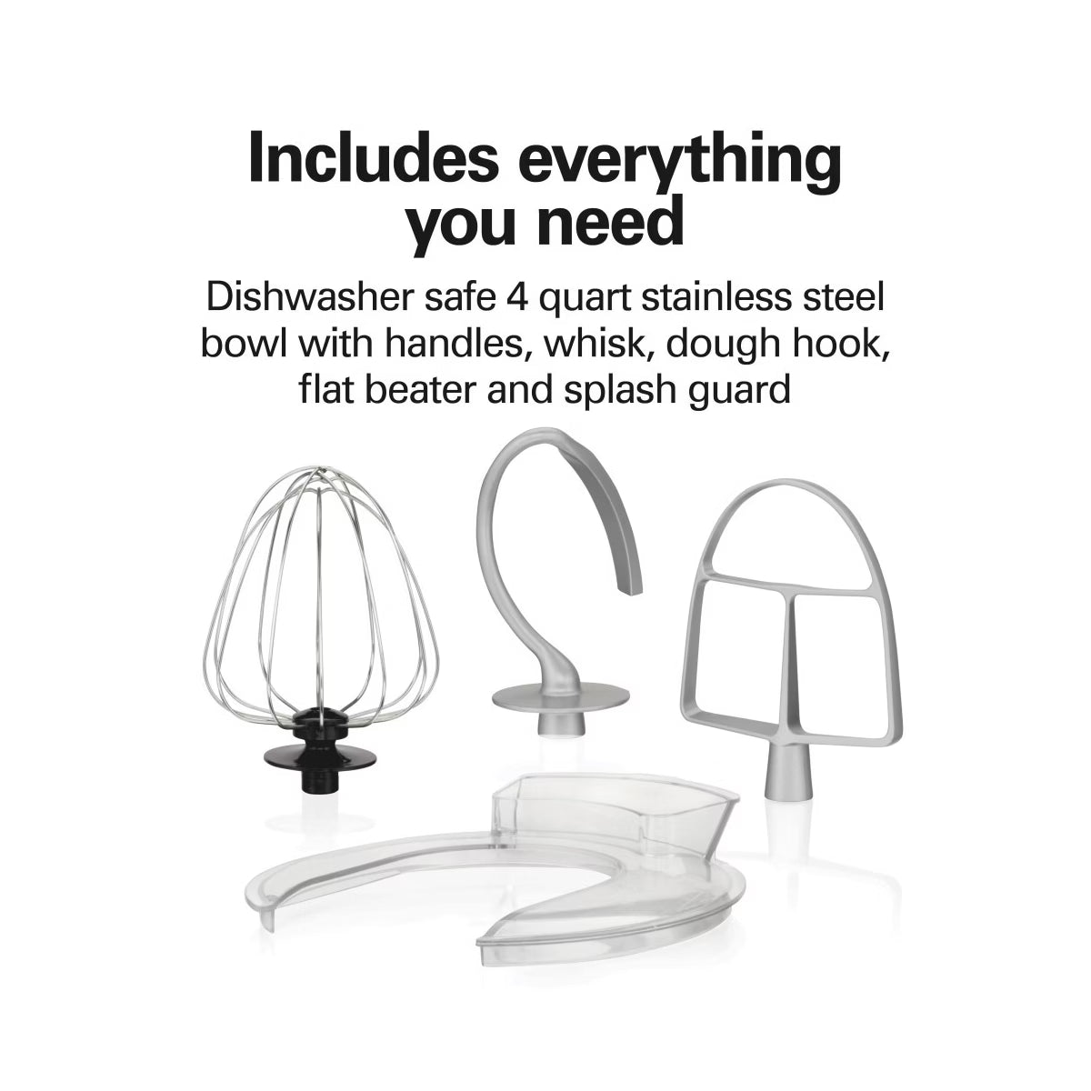 Stand Mixer – 7 Speed Stand Mixer - - 63392: 300W – Silver