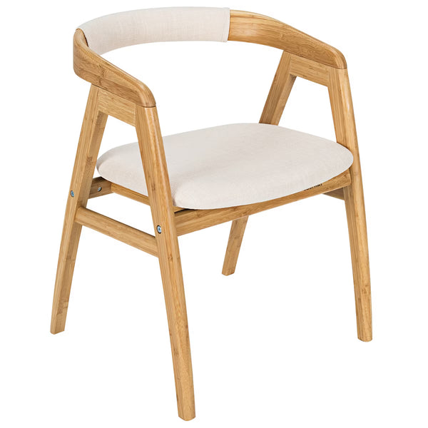 Dining Chair – Culinvaro Leisure Bamboo Chair Dining Chair w/ Curved Back