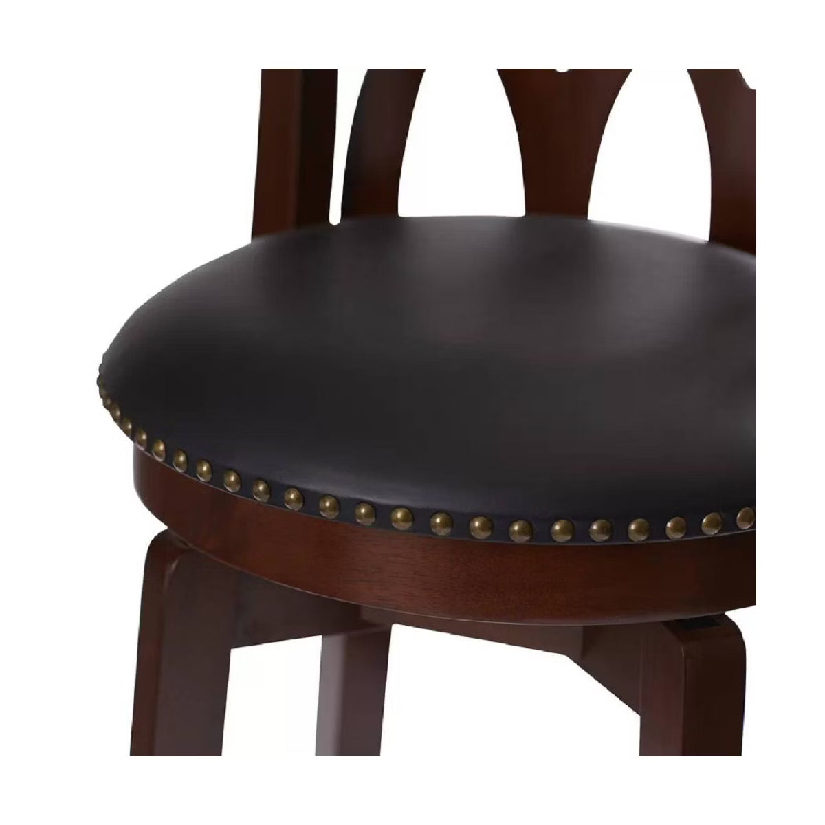24" Cathedral Swivel Counter Height Barstool Dark Cherry Industries